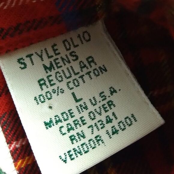 Vintage L.L. Bean Flannel Button Down Shirt - Picture 4 of 8
